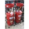 Image 1 : 2-Lincoln Rolling Transmission Fluid Recovery Tank - 2 X $