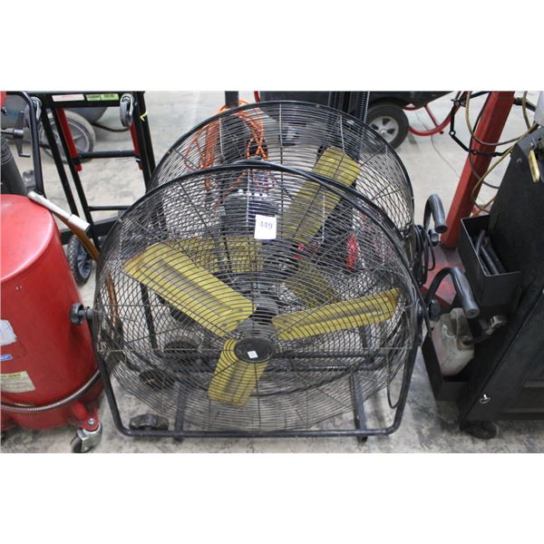 2-Master Rolling Drum Fans - 2 X $