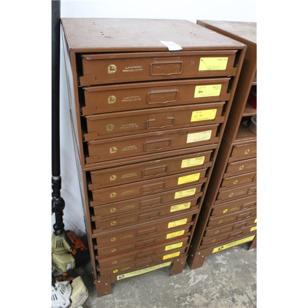 Lawson 12 Drawer Hardware Cabinet w/Asst. Hardware, Fittings