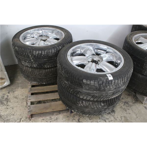 Razor Alloys Custom Truck Rim Tires - Set of 4   5 Lug
