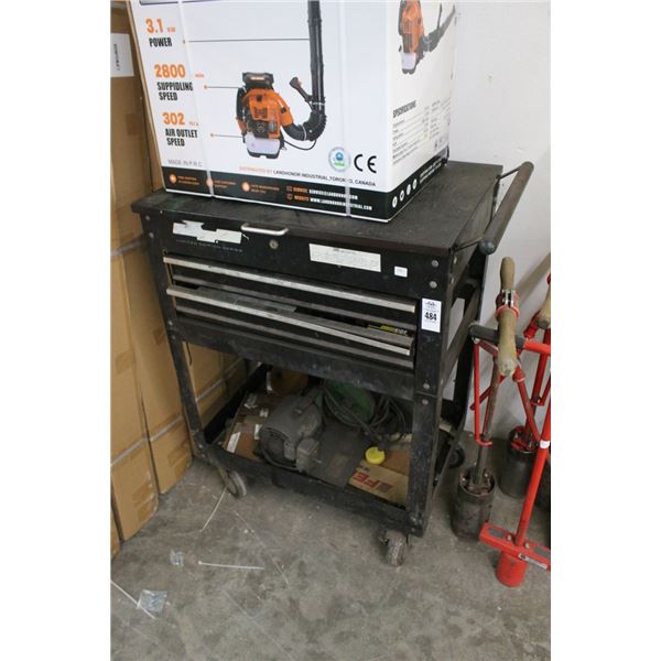 Rolling Tool Cart w/Some Tools/Supplies