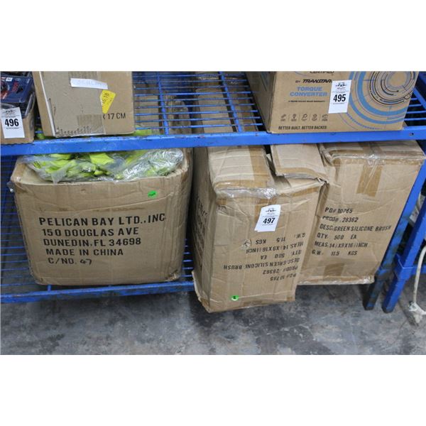 5-Green Cyclone Brushes Case 500 - 5 X $
