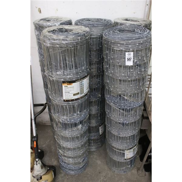 5-Landhonor  48"  Hot Dipped Galvanized Farm Fence  4'  X  330' Roll - LHRGFF48