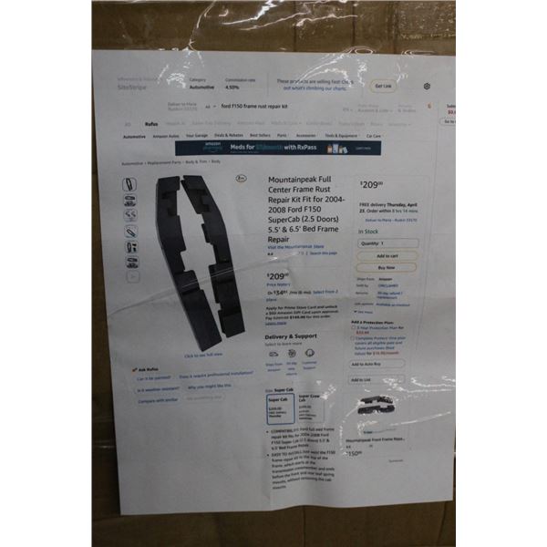 Mountain Peak Full Center Frame Rust Repair Kit - 2004-2008  Ford F150
