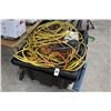Image 1 : Large Plastic Tote w/Asst. Ext. Cords