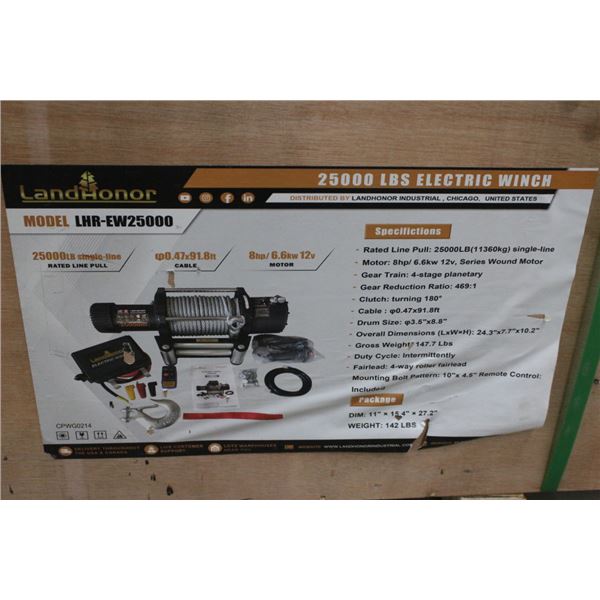 Landhonor 25K  LBS Cap Electric Winch - LHREW25000