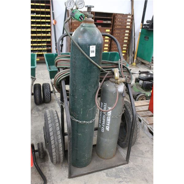 Oxygen Acetylene Torch Tank Dolly - Ownership Unknown