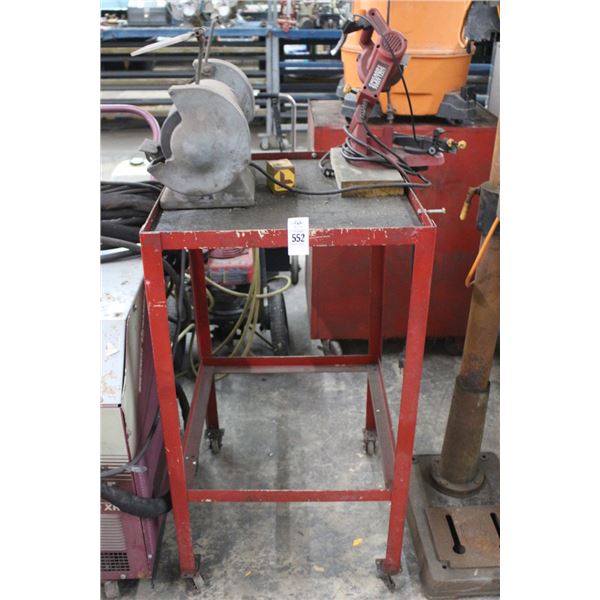 Bench Grinder, Mini Power Cut Off Saw w/Rolling Straw