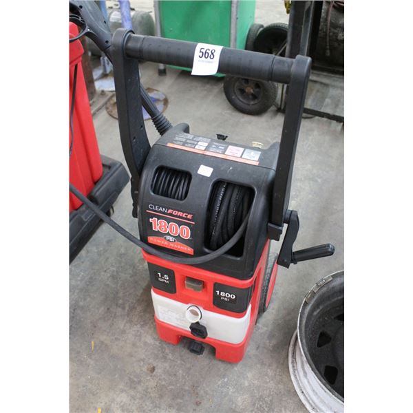 Clean Force Electric 1800 PSI Pressure Washer