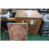 Image 1 : Vintage 3 Drawer Tool Cabinet, Asst. Tools, Vinyl Albums