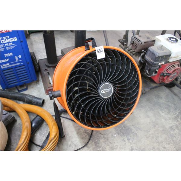 CE Orange Drum Fan