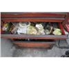 Image 2 : Red Rolling 7 Drawer Shop Tool Cabinet, John Deere/Asst. Hardware