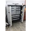 Image 1 : Alum Rolling 14 Compartment Shop Tool Cabinet, Jon Deere/Asst. Hardware
