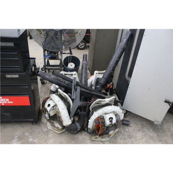 4-Stihl Gas Backpack Blowers - 4 X $