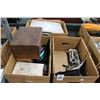 Image 1 : Boxes 3 w/Vintage Fishing Lures, Hand Tools, Vintage Home Goods
