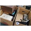 Image 3 : Boxes 3 w/Vintage Fishing Lures, Hand Tools, Vintage Home Goods