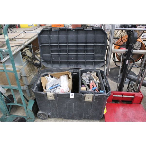 Stanley Tool Tote, Asst. Plumbing Fittings, Tools