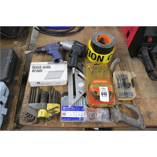 Air Impact Wrench/Chisel, Allen Wrenches, Asst. Hardware