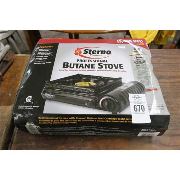 Sterno Portable Butane Stove