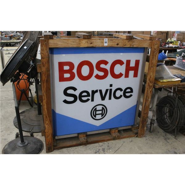 Bosch Service Lighted Sign  4'  X  4' - No Shipping