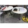 Image 1 : FG Round Patio Dining Tables 3  w/7 End Tables - ALL