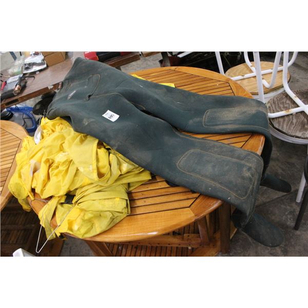 Frog Tog Suspender Wet Suit, Rain Jackets