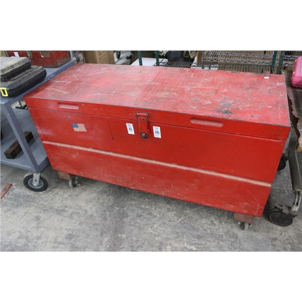 Red Rolling Job Box