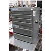 Image 1 : Adrian Grey Metal 6 Drawer Hardware Cabinet w/Some Hardware/Tools