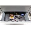 Image 2 : Adrian Grey Metal 6 Drawer Hardware Cabinet w/Some Hardware/Tools