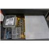 Image 4 : Adrian Grey Metal 6 Drawer Hardware Cabinet w/Some Hardware/Tools
