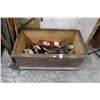 Image 1 : Wooden Storage Box, Asst. Tools/Hardware