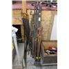 Image 1 : Vintage Hand Tools, Wood Vise, Saw, Sled, Picks, More