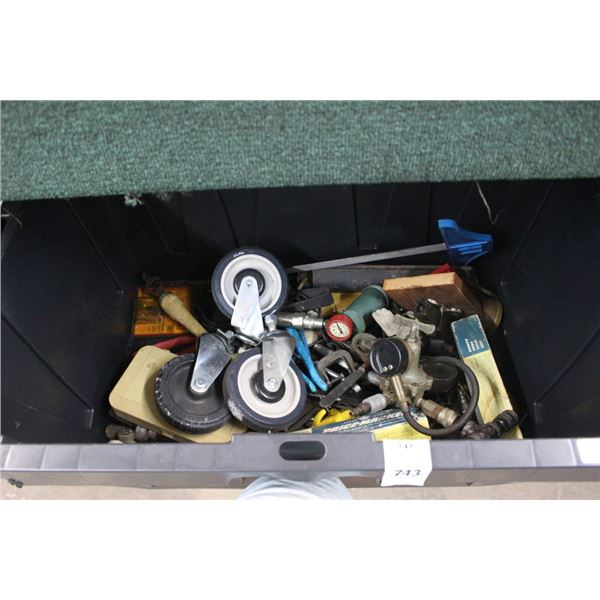 Tote w/Casters, Asst. Tools
