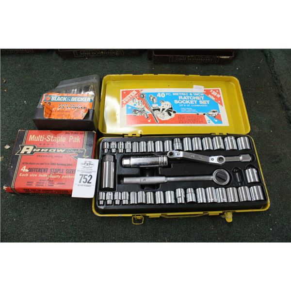 Gun Staples, Drill Index, Socket Set