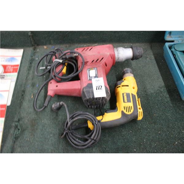 Chicago Hammer Drill, Dewalt Electric Drill