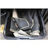 Image 2 : Large Lidded Totes 2 w/Boat Supplies, Clamps, Snap In Carpets