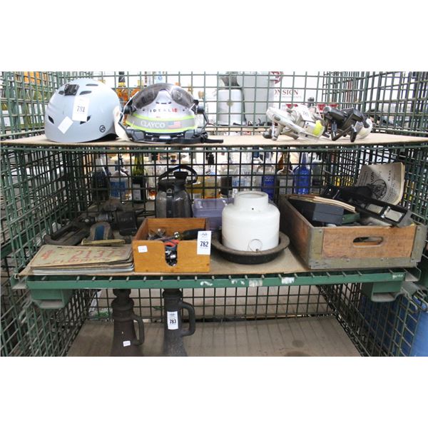 Bench Vise, C Clamps, Hand Tools, Vintge License Plates, Old Home Goods