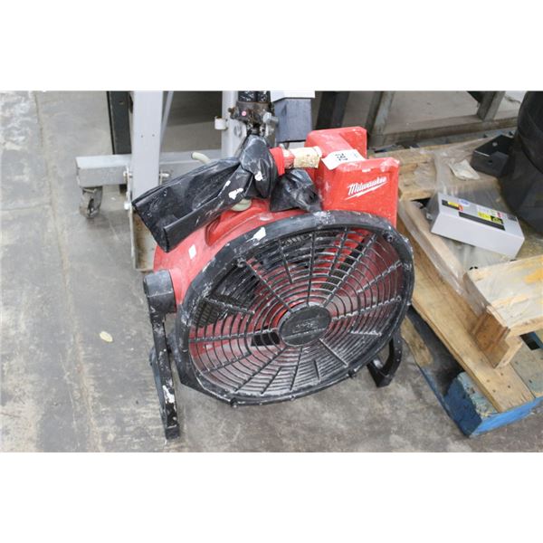 Milwaukee Cordless Drum Fan - No Battery/Charger