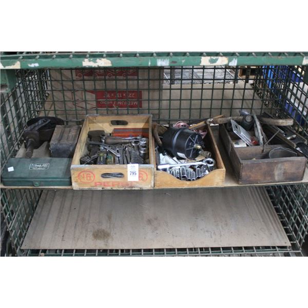 Bins w/Tools, Tap & Die Set, Caster, Hardware