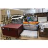 Image 3 : Vintage Wooden Tray, Cherry Storage Box, Mirrors, Funnels, Pressure Pot, Books,