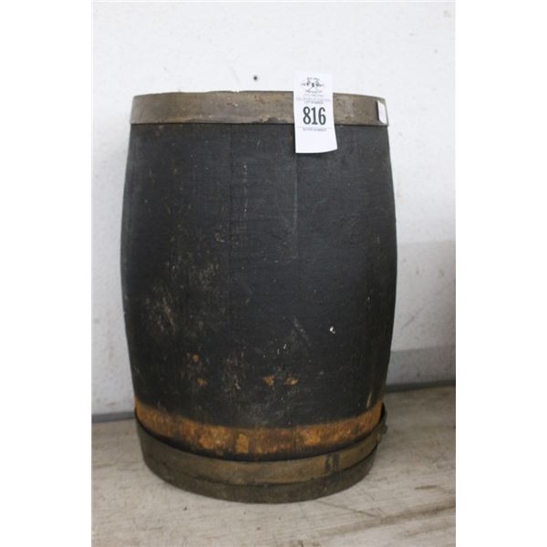Small Old Whiskey Barrel