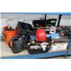 Image 1 : Large Lot Asst. Tools, Paint Supplies, Safety Helmet, Tool Belt, More