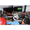 Image 2 : Large Lot Asst. Tools, Paint Supplies, Safety Helmet, Tool Belt, More