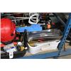 Image 3 : Large Lot Asst. Tools, Paint Supplies, Safety Helmet, Tool Belt, More