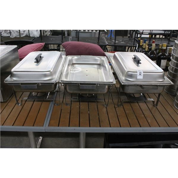 3-Chafing Dishes - 3 X $
