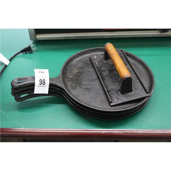 Cast Skillets 4, Grill Press