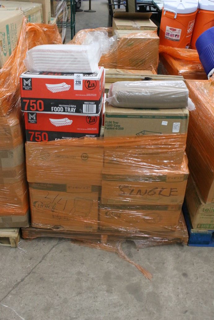 Pallet of Food Trays