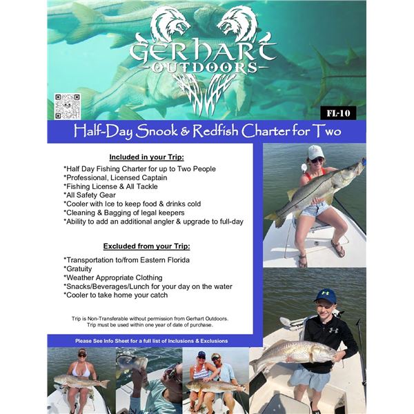 Half-Day Snook & Redfish Fishing for Two