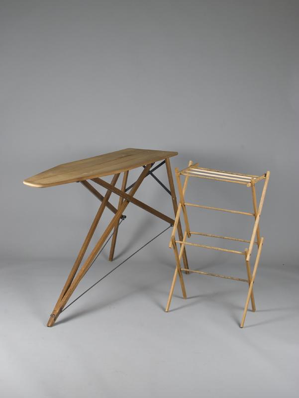 Antique Wood Ironing Board and Drying Rack
