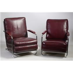 Gilbert Rohde for Troy Sunshade Chrome Chairs